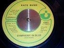 KATE BUSH rare Symphony In Blue HARVEST blue vinyl Canadian VG++ 45