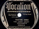 THE LIGHT CRUST DOUGHBOYS: Ragtime Annie VOCALION Pre War Western Swing 78