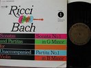 Ricci/J.S. Bach: Sonatas & Partitas for Solo Violin, Vol. 1 (US) Decca Stereo