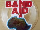EX  BAND AID DO THEY KNOW IT'S CHRISTMAS XMAS SHAPED VINYL PICTURE PIC DISC 45
