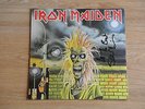 LP IRON MAIDEN: Cover mit 3 Autogrammen, 1980, signed