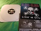 Blood For Blood - Livin' In Exile - White Vinyl with Black Streaks - 1st Press