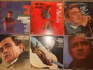 Johnny Cash, 6 Vinyl Record Lot, All LP's, All US 1st Press, 1 Mono, Folsom Ring