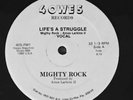 MIGHTY ROCK-LIFE'S A STRUGGLE 12 INCH 1985 NM ELECTRO RAP AMOS LARKINS MIAMI OWE