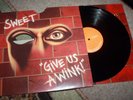 THE SWEET - GIVE US A WINK  UK ROCK LP 1976 RCA 'Winking Sleeve' ORIGINAL