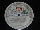 78 Zonophone Coronation Record X-49330 Picture Label King George V Puzzle Plate