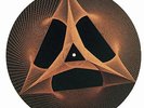 Turntable Slipmat / slipmat / cork mat / Turntable Lab -  Psychedelic pyramid
