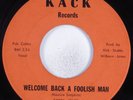 Crossover Soul 45 BOBBY JONES Welcome Back A Foolish Man KACK HEAR
