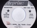 Northern Soul 45 BLOSSOMS That's When The Tears Start REPRISE HEAR promo