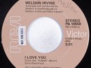 70s/Soul Jazz 45 WELDON IRVINE I Love You RCA HEAR