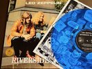 LED ZEPPELIN Riverside Blues LP  SWINGING PIG BLUE VINYL   EX+