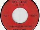 JOHN & CAROL ORIGINAL BOTONE 45 #64001 GET YOUR HAT VG NORTHERN  SOUL  HEAR IT
