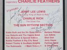 SUN Poster SIGNED by Charlie Feathers Jerry Lee Lewis Charlie Rich... 285x435mm