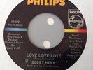 BOBBY HEBB -LOVE LOVE LOVE / A SATISFIED MIND -PHILIPS 40400. VG+