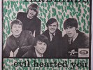 YARDBIRDS: Evil Hearted You / Still I'm Sad 45 (Denmark, PS tiny 'checked title