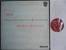 ARTHUR GRUMIAUX Bach Sonatas & Partitas Violin Solo DUTCH PHILIPS 3LP BOX NM