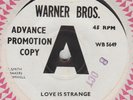 Everly Brothers Love is strange Warner Bros. WB 5649 EX Demo