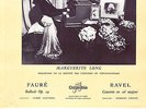FCX 169 - MARGUERITE LONG - ROUSSEL BALLADE / RAVEL PIANO CONCERTO CLUYTENS - NM