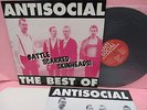LP THE BEST OF ANTISOCIAL BATTLE SCARRED SKINHEADS AHOY LP44 CAPTAIN Oi  RECORDS