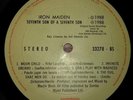 IRON MAIDEN-SEVENTH SON OF A SEVENTH SON-RARE EL GUATEMALA LP -EMI