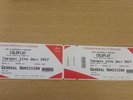 2 x Coldplay Concert Tickets - 11th July 2017