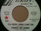 Rare 1966 Northern Soul HICKORY 1391 DJ 45 Frankie & Johnny I'LL HOLD YOU NM