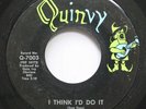 Hear  Funk 45 Z.Z. Hill - I Think I'D Do It / Faithful And True On Quinvy