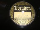 FRANKIE HALF PINT JAXON - VOCALION 78 RPM - LET'S KNOCK A JUG / CAN'T YOU WAIT