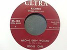 Rhythm'n'Blues 45 MOOSE JOHN Wrong Doin' Woman ULTRA (USA, 1955) JOHNNY OTIS