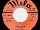 TONY ORLANDO & GROUP - Milo 101 - Ding Dong - 1959 DOO-WOP 45 VG/VG+ (original)