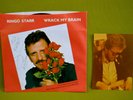 Harry Nilsson signed 45 Wrack My Brain by Ringo Starr w/4 Photos - RARE