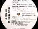 CAROL DOUGLAS Prepared For Disco Use 1975 promo 4 song 12