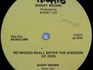 Barry Brown NO WICKED SHALL ENTER THE KINGDOM OF ZION Rare Reggae Roots 12