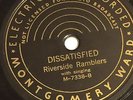 78 rpm early Country String Band, The Riverside Ramblers on Wards 7338 grade E-