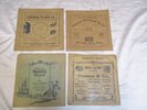 4 ANTIQUE SYDNEY AUSTRALIAN GRAMOPHONE RECORD MUSIC SHOP ADVERTISING PAPER BAGS