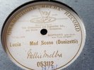 NELLIE MELBA DONIZETTI LUCIA MAD SCENE GRAMOPHONE MELBA RECORD 053112