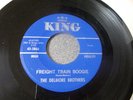 The Delmore Brothers Freight Train Boogie rockabilly 45 on King (blue)