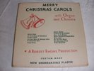 Merry Christmas Carols with Organ and Chimes by Robert Rheims 45-RPM Red Vinyl