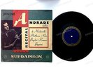 Janine Andrade Recital CZ 10inch Supraphon Blue Gold Label LPM 390 Rare //1