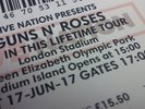 GUNS N ROSES 2 X GOLDEN CIRCLE TICKETS LONDON OLYMPIC SATURDAY PRE 9AM DELIVERY