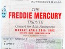 QUEEN CONCERT TICKET ORIGINAL1992 MINT FREDDIE MERCURY TRIBUTE CONCERT PRICELESS