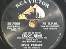 Elvis Presley-Teddy Bear/Loving You RCA Victor 20-7000 78 rpm 1957
