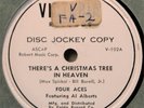 Four Aces There's a Christmas Tree in Heaven DJ 78 Small Hotel Xmas Pop Group