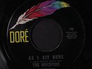 WHISPERS: As I Sit Here / Shake It, Shake It 45 (multicolor issue) Soul