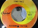 ALEXANDER PATTEN A Lil Lovin Sometimes/No More Dreams CANADA 45 Northern Soul