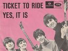 THE BEATLES 'TICKET TO RIDE' DENMARK PS 45