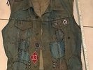 KUTTE HEAVY METAL BIKER ROCKER MC JEANS JACKET LEVIS patch aufnäher iron maiden