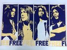 Rare 1970 FREE Concert Promotional POSTER All Right Now PAUL RODGERS Kossoff