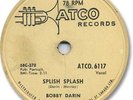 Rare BOBBY DARIN Rock'n Roll 78 RPM Record. Splish Splash