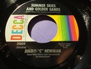 JIMMY C NEWMAN NM Summer Skies & Golden Sands 45 Angel On Leave 31609 Decca 7